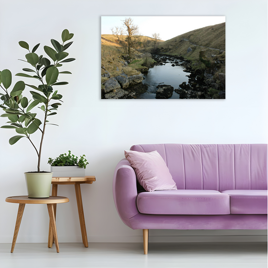 Canvas Art. English Landscapes & Riverscapes. Ingleton Waterfall Trail. Yorkshire Dales National  Park. England.