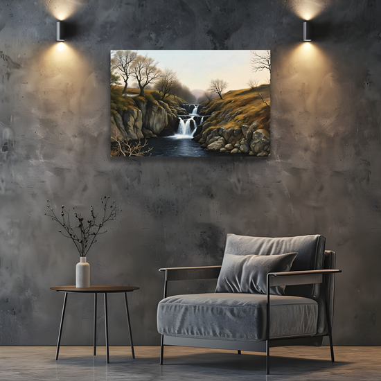 Canvas Art. English Landscapes & Riverscapes. Ingleton Waterfall Trail. Yorkshire Dales National Park. England.