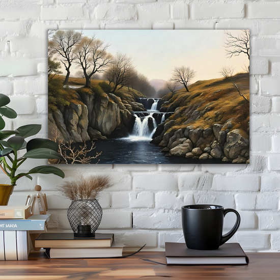 Canvas Art. English Landscapes & Riverscapes. Ingleton Waterfall Trail. Yorkshire Dales National Park. England.