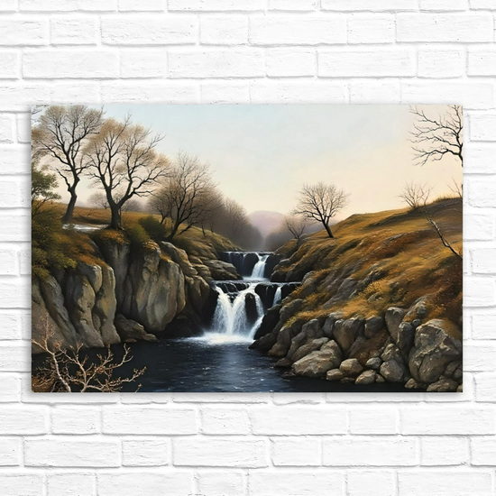 Canvas Art. English Landscapes & Riverscapes. Ingleton Waterfall Trail. Yorkshire Dales National Park. England.