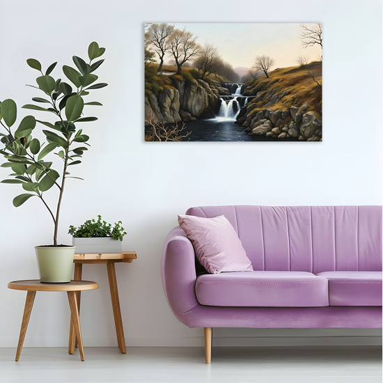 Canvas Art. English Landscapes & Riverscapes. Ingleton Waterfall Trail. Yorkshire Dales National Park. England.