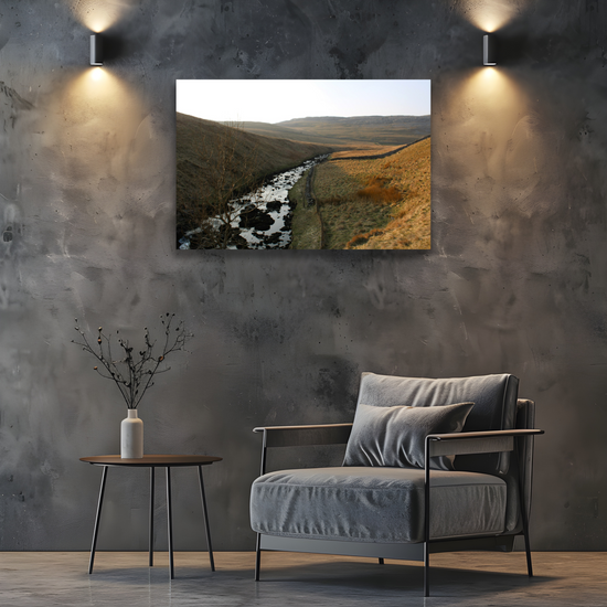 Canvas Art. English Landscapes & Riverscapes. Ingleton Waterfall Trail. Yorkshire Dales National Park. England.
