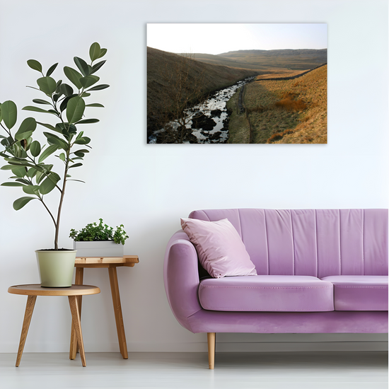 Canvas Art. English Landscapes & Riverscapes. Ingleton Waterfall Trail. Yorkshire Dales National Park. England.