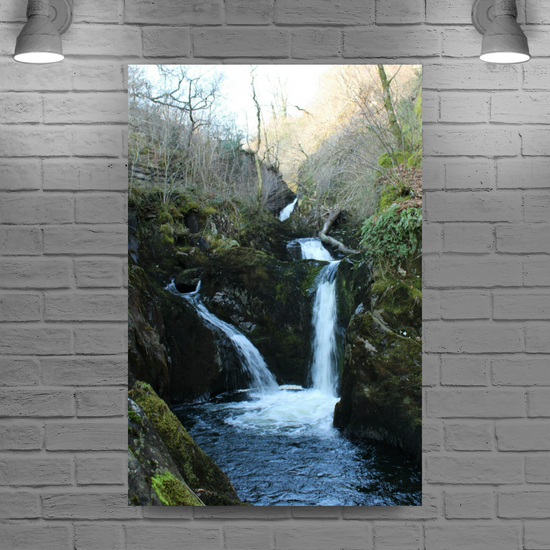 Canvas Art. English Landscapes & Riverscapes. Ingleton Waterfall Trail. Yorkshire Dales National Park. England.