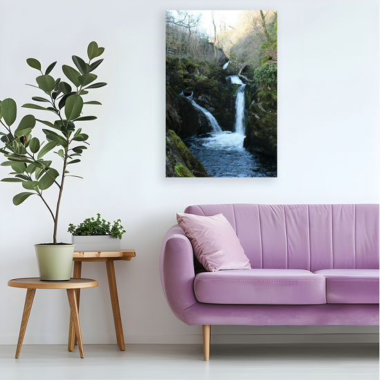 Canvas Art. English Landscapes & Riverscapes. Ingleton Waterfall Trail. Yorkshire Dales National Park. England.