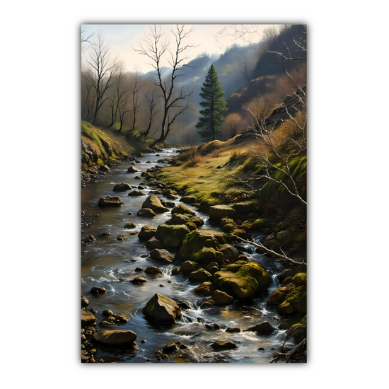 Canvas Art. English Landscapes & Riverscapes. Ingleton Waterfall Trail. Yorkshire Dales National Park. England.