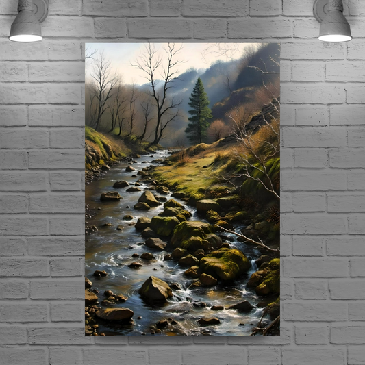Canvas Art. English Landscapes & Riverscapes. Ingleton Waterfall Trail. Yorkshire Dales National Park. England.