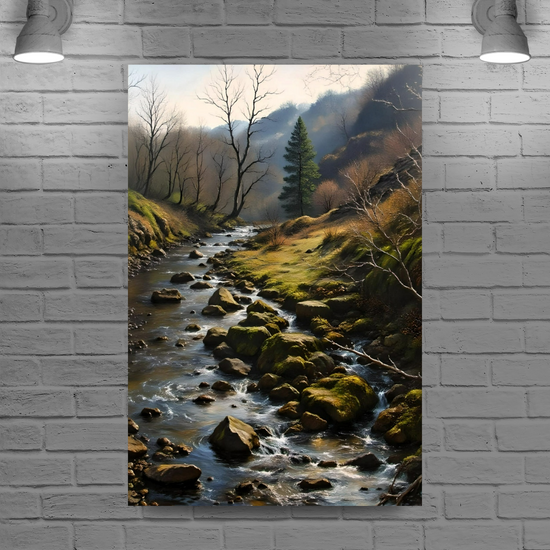 Canvas Art. English Landscapes & Riverscapes. Ingleton Waterfall Trail. Yorkshire Dales National Park. England.
