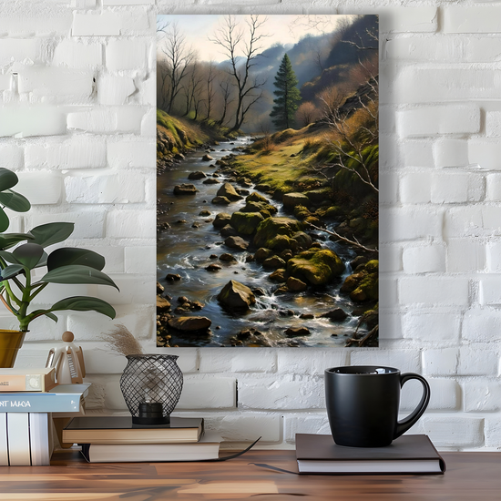 Canvas Art. English Landscapes & Riverscapes. Ingleton Waterfall Trail. Yorkshire Dales National Park. England.