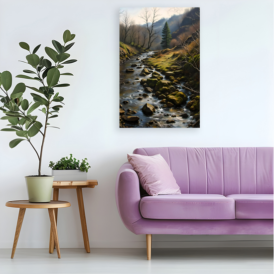 Canvas Art. English Landscapes & Riverscapes. Ingleton Waterfall Trail. Yorkshire Dales National Park. England.