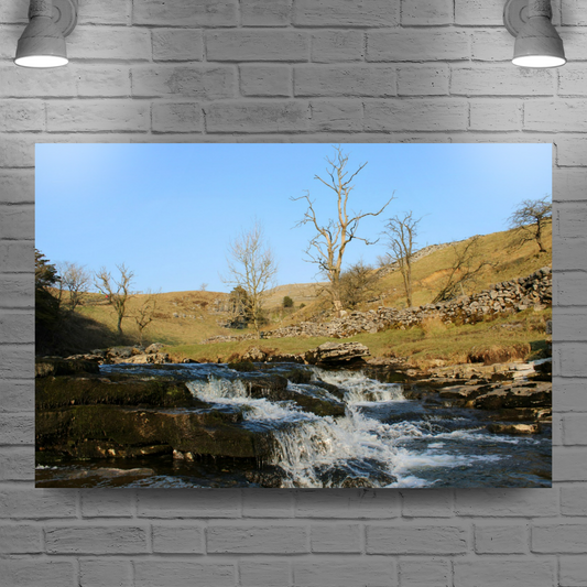 Canvas Art. English Landscapes & Riverscapes. Ingleton Waterfall Trail. Yorkshire Dales National Park. England.