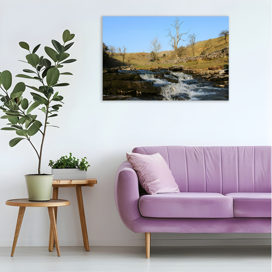 Canvas Art. English Landscapes & Riverscapes. Ingleton Waterfall Trail. Yorkshire Dales National Park. England.