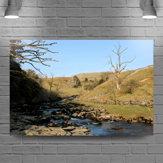 Canvas Art. English Landscapes & Riverscapes. Ingleton Waterfall Trail. Yorkshire Dales National Park. England.