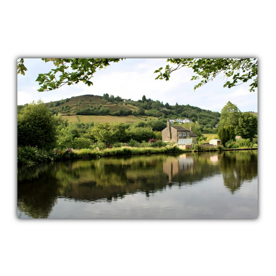 Canvas Art. English Landscapes & Riverscapes. Standedge Canal.  Huddersfield. West Yorkshire.  England.