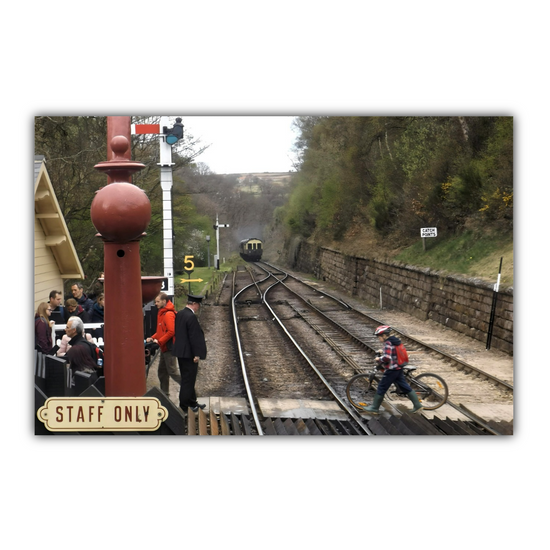 Canvas Art. English Landscapes & Landmarks. Goathland Train Station. Near Whitby. North Yorkshire. England.