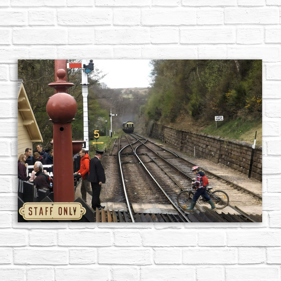 Canvas Art. English Landscapes & Landmarks. Goathland Train Station. Near Whitby. North Yorkshire. England.