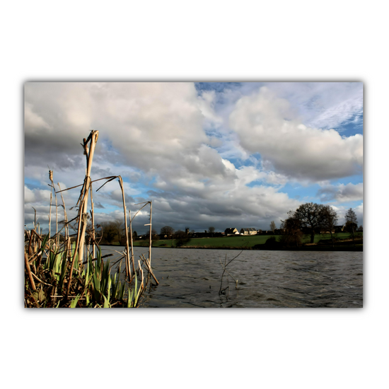 Canvas Art. English Landscapes & Riverscapes. Greasbrough Dam. Rotherham. South Yorkshire. England.