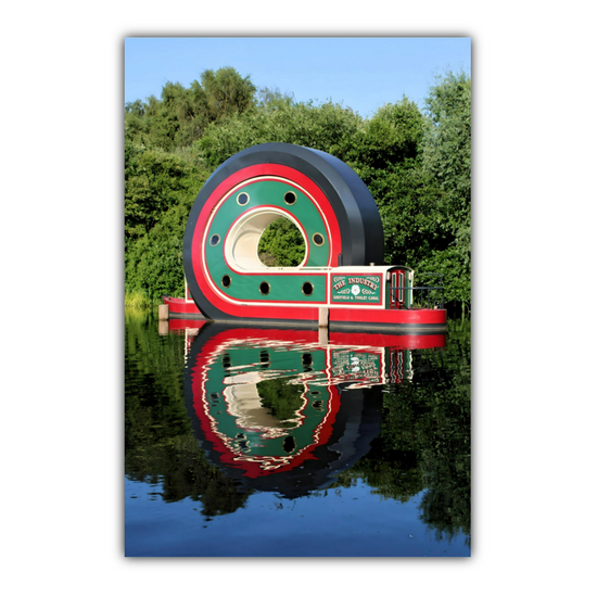 Canvas Art. English Landscapes & Riverscapes. Sheffield Canal. South Yorkshire. England.