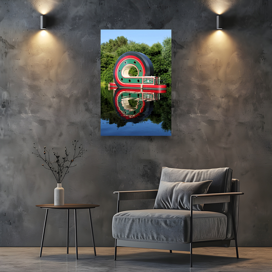 Canvas Art. English Landscapes & Riverscapes. Sheffield Canal. South Yorkshire. England.