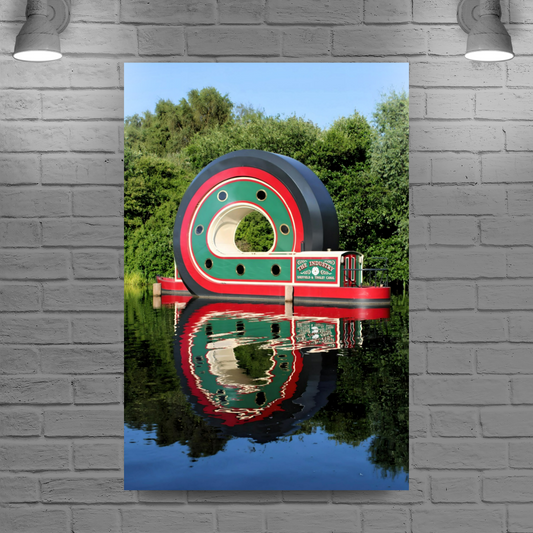 Canvas Art. English Landscapes & Riverscapes. Sheffield Canal. South Yorkshire. England.