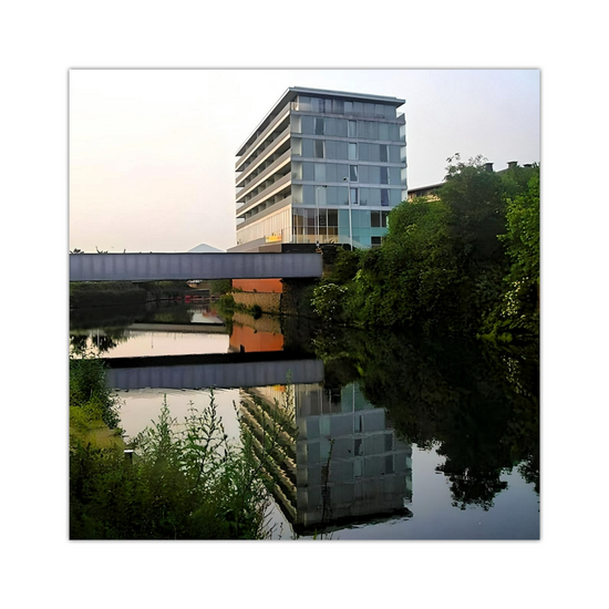 Giclée Mounted Wall Art Prints. Rotherham Canal. South Yorkshire. England.
