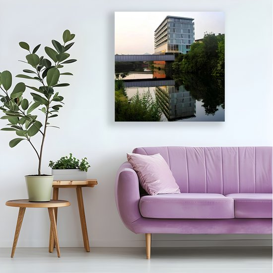 Giclée Mounted Wall Art Prints. Rotherham Canal. South Yorkshire. England.
