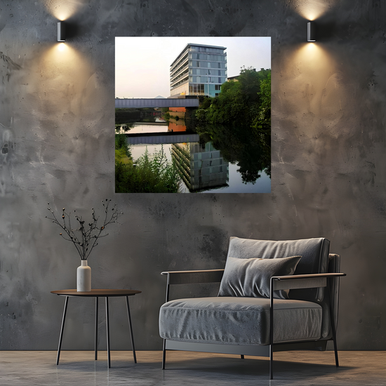 Giclée Mounted Wall Art Prints. Rotherham Canal. South Yorkshire. England.