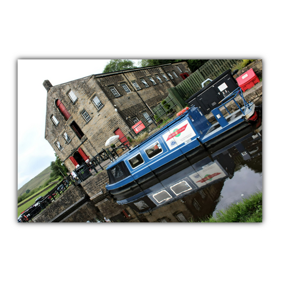 Canvas Art. English Landscapes & Riverscapes. Standedge Canal. Huddersfield. West Yorkshire. England.