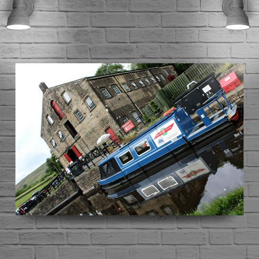 Canvas Art. English Landscapes & Riverscapes. Standedge Canal. Huddersfield. West Yorkshire. England.