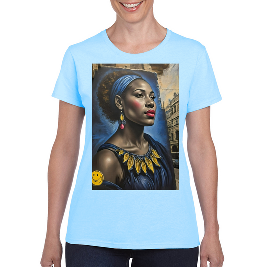 Canvas Art. The Ladies Funky Art T - Shirt.