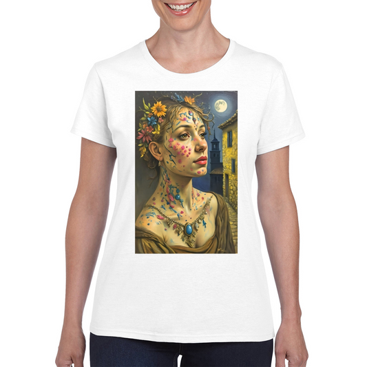 Canvas Art. The Ladies Funky Art T - Shirt.