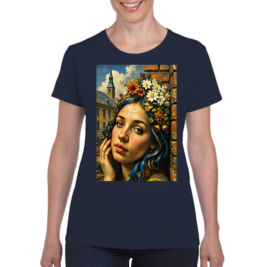 Canvas Art. The Ladies Funky Art T - Shirt.