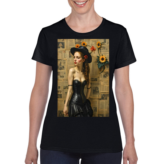 Canvas Art. The Ladies Funky Art T - Shirt.