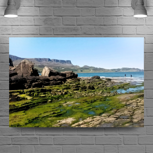 Canvas Art. Scottish Landscapes & Seascapes. An Corran Beach. Isle of Skye. Scotland.
