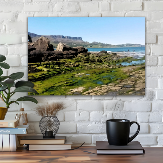 Canvas Art. Scottish Landscapes & Seascapes. An Corran Beach. Isle of Skye. Scotland.