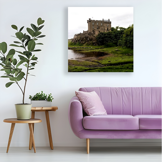 Canvas Art. Scottish Landscapes & Landmarks. Dunvegan Castle. Isle of Skye. Scotland.