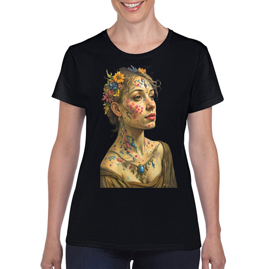 Canvas Art. The Ladies Funky Art T- Shirt.