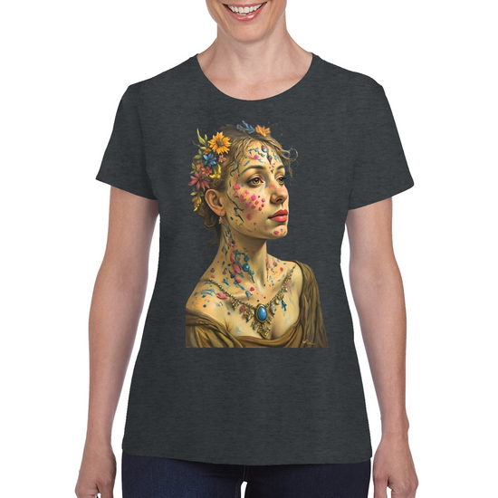 Canvas Art. The Ladies Funky Art T- Shirt.
