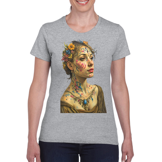 Canvas Art. The Ladies Funky Art T- Shirt.