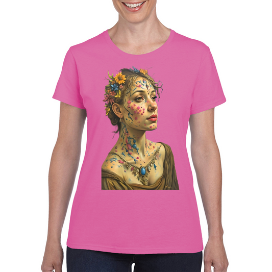 Canvas Art. The Ladies Funky Art T- Shirt.