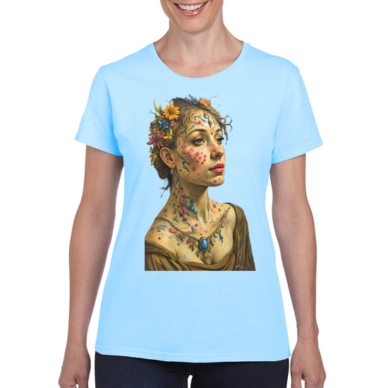 Canvas Art. The Ladies Funky Art T- Shirt.