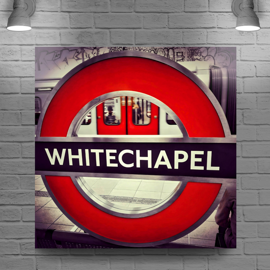 Canvas Art. Cityscapes & Landmarks. Whitechapel Tube Station. London. England.