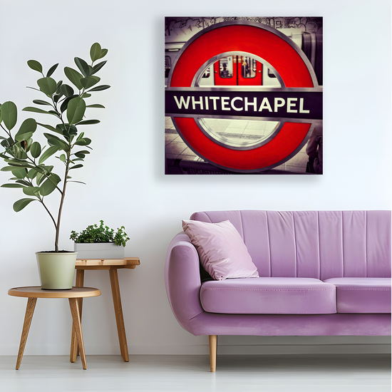 Canvas Art. Cityscapes & Landmarks. Whitechapel Tube Station. London. England.