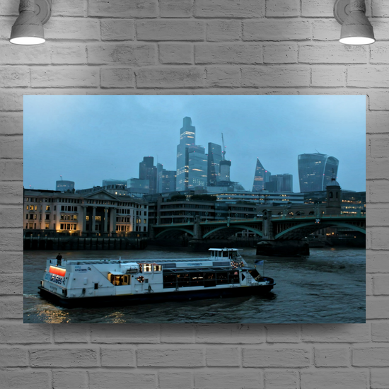 Canvas Art. Cityscapes & Landmarks. River Thames. London. England.
