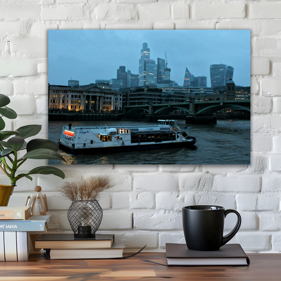 Canvas Art. Cityscapes & Landmarks. River Thames. London. England.