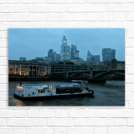 Canvas Art. Cityscapes & Landmarks. River Thames. London. England.