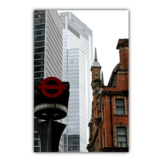 Canvas Art. Cityscapes & Landmarks. Liverpool Street Tube Station. London. England.