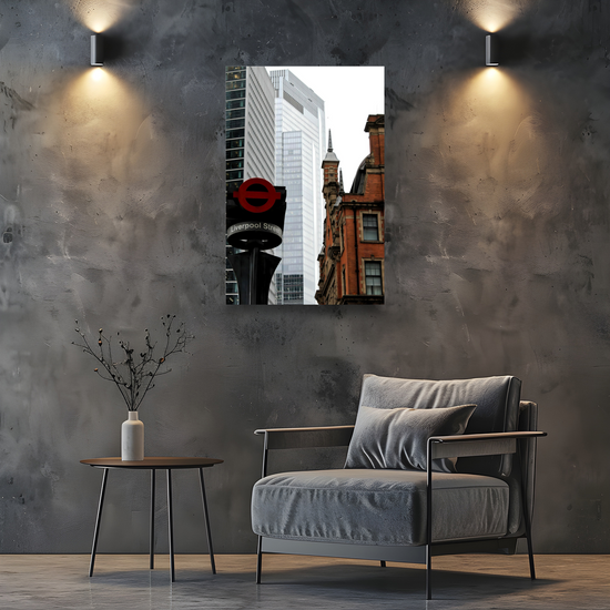 Canvas Art. Cityscapes & Landmarks. Liverpool Street Tube Station. London. England.
