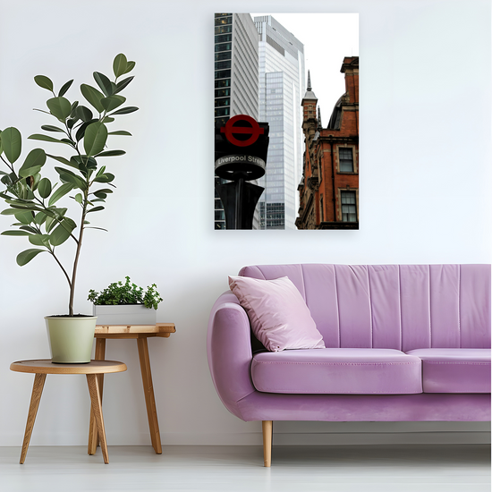 Canvas Art. Cityscapes & Landmarks. Liverpool Street Tube Station. London. England.