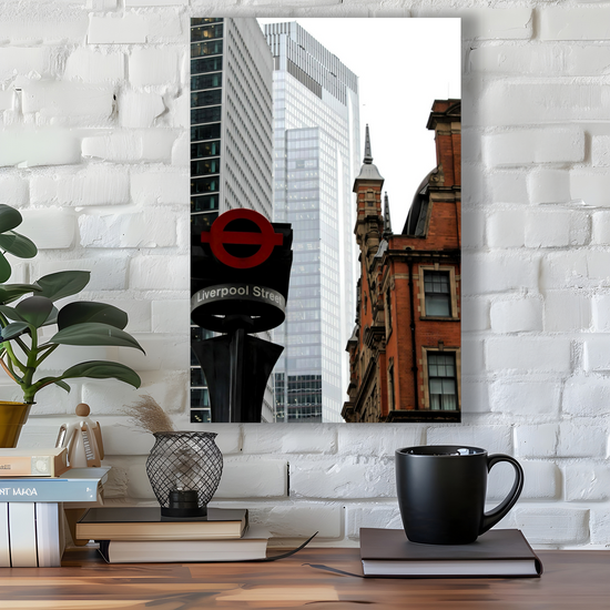 Canvas Art. Cityscapes & Landmarks. Liverpool Street Tube Station. London. England.